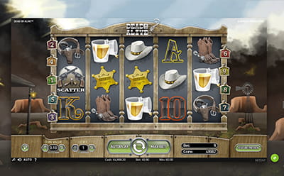 La pantalla de la slot Dead or alive en el casino Yaass Casino